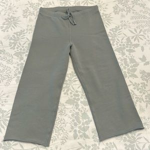 Frank & Eileen Wide Leg Catherine Triple Fleece Sweatpants, Sage, Medium